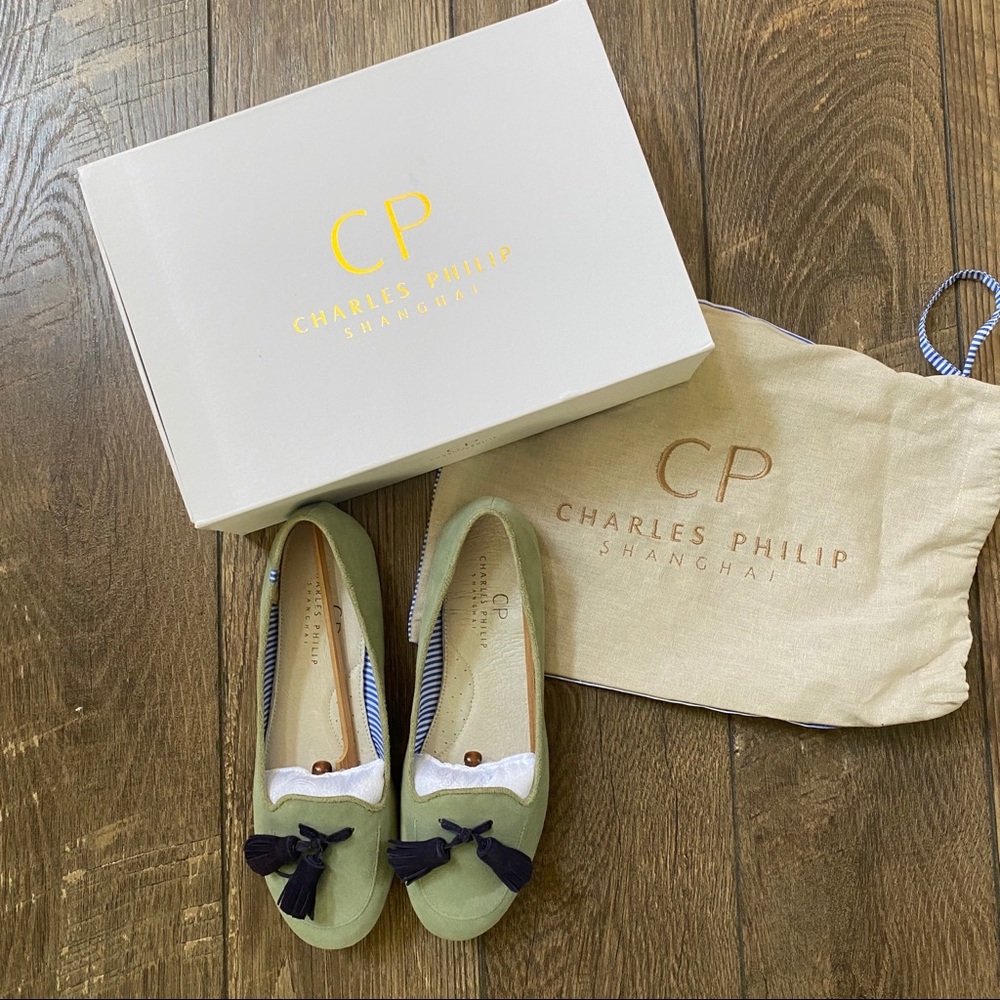 Anthropologie Charles Philip Shanghai Loafer Sage